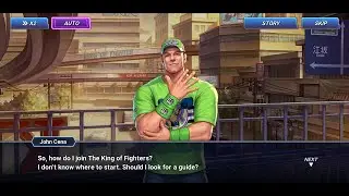WWE x The King of Fighters All Star - Rush Event - John Cena Stage (Full Story)