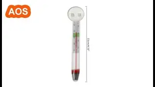 0-40 degrees Celsius Aquarium Thermometer Fish Tank Water Temperature Measurement Suction Cup