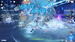 R1 Viridescent Hunt and C0 Childe [Freeze] Spiral Abyss 12-1-2 Demo