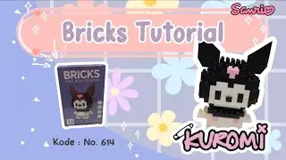 Tutorial Bricks Kuromi Kode No 614 | How To Build Bricks Kuromi Sanrio