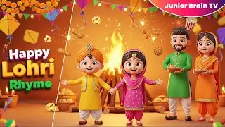 Happy Lohri 🔥 Rhyme for Kids | Lohri Special Rhyme | Lohri Celebration