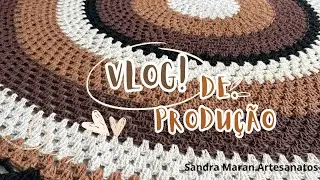 #coleção 3/3 produção de lindo tapete redondo 🥰@geovanaartesemcroche690