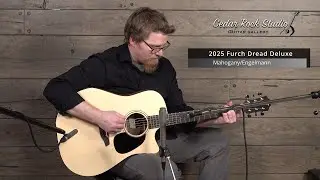 2025 Furch Dreadnaught Deluxe Blue Series (African Mahogany/Engelmann) played by Matt Thomas
