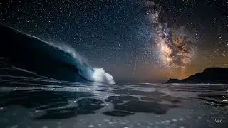 The Wave that Touched the COSMOS: Mind-Blowing AI-Generated Cinematic 🌌 Ocean Meets Milky Way [VEO3]