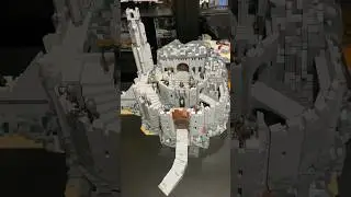 Massive Custom LEGO Helms Deep with my Custom Mountain Addition