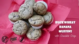 Buckwheat Banana Muffins with Chocolate Chips | Gluten-Free, Dairy-Free, Nut-Free