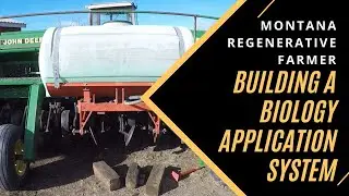 Mounting a tank for biologicals on our John Deere 750 no-till drill