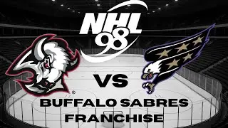 EA NHL 98 BUFFALO SABRES Franchise Ep 6 @WASHINGTON CAPITALS