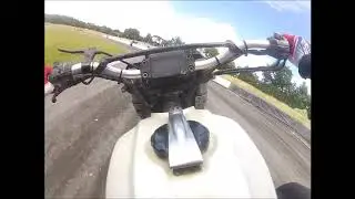 Flat Trackin' on a vintage Honda FT 500