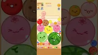Satisfying Fast 2 Watermelon Pop! ASMR Fruit Drop Merge Melon Game #games #asmr #puzzlegame