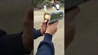 What is a cricket bowling speed gun like?