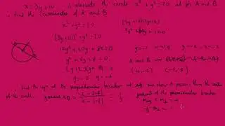 3.5 Problems involving intersections of lines and circles