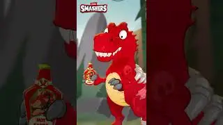 Hot Sauce Chaos!!! Fire Breathing Dino Fun! | Zuru | Smashers World | Animated Stories and #shorts