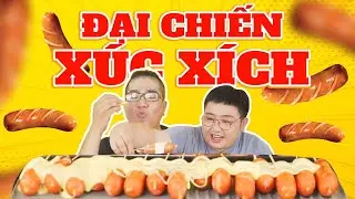 Gấu Ơi Ăn Gì | Đại Chiến 30 Cây Xúc Xích | Gà vs Gấu | Eat 30 Huge Sausages