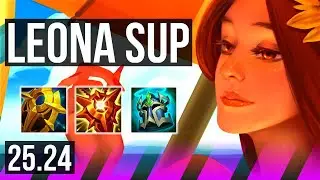 LEONA & Samira vs THRESH & Kalista (SUP) | Perfect KDA: 4/0/21 | EUW Master | 25.24