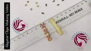 Aligator Clips Making #threadbangleskv #diy #shortsfeed #youtubeshorts #aligatorclips #freeclasses