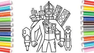 SPEAKERMAN TITAN Coloring 2.0 / CAMERA MAN Twins SKIBIDI Toilet COLOR / NEW NCS Release music