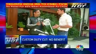 Custom Duty Reduction Only For CBUs: Triumph India MD