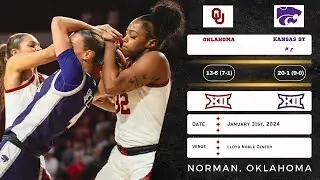 Oklahoma vs No. 2 Kansas State | Big 12 | 1.31.24