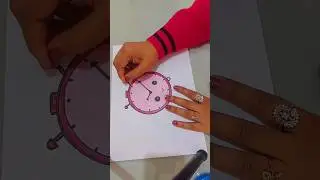 easy kawaii alarm clock drawing#tik tik clock#beartisticwithsim