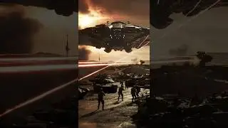 Alien Spaceship vs Army Laser War Begins!👽🚀🥶#AlienBattle#AlienVsArmy#LaserBattle#SpaceshipAttack#VFX