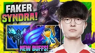 FAKER TRIES SYNDRA WITH NEW BUFFS! - T1 Faker Plays Syndra Mid vs Qiyana! | Season 11