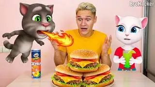 My Cats in Real Life - Food Challenge