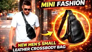Best $20 Men&rsquo;s Leather Crossbody Bag | Minimal Small Sling Bag for Everyday Carry