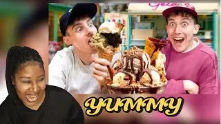 American Reacts|  Italian Chef Shows Us the BEST gelato | Jolly