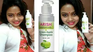 Обзор шампуня Arish Bionaturals Green Apple/Лучший травяной шампунь для жирных волос...