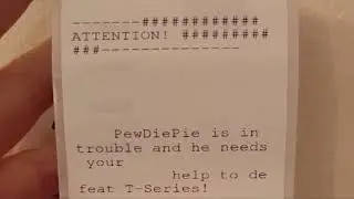 Miles de impresoras hackeadas para defender a PewDiePie