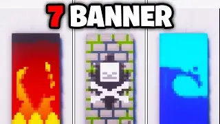 7 einfache BANNER DESIGNS in MINECRAFT!