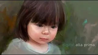 Digital Alla Prima in Corel Painter - the contemporary portrait - speed painting
