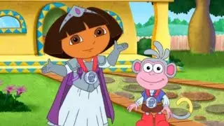 Dora the explorer and buji cartoon easy drawing and colouring tutorial 