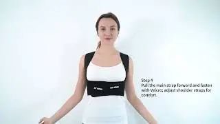 Lightweight Back Brace for Neck Shoulder & Upper Back Pain Relief by Fit Geno(Step by step tutorial)