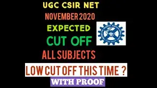 CSIR NET CUT OFF 2020