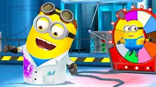 Lab Coat Minion in lvl 524 - Double objective Mission with Snowboards Prop ! Minion rush game
