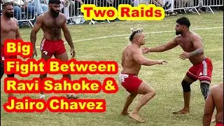 Ravi Sahoke vs Jairo Chavez 2 Raids 2025 //  ਦੋਵਾਂ ਦੀ ਹੋਈ ਲੜਾਈ। #kabaddiincanada