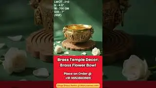 Brass Temple Decor  Fruit Box 1 #brasshomedecor #brasstabledecor #brassdecor #brassbowl #brassitems
