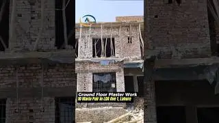Ground Floor Plaster Work of 10 Marla Pair in LDA Avenue 1, Lahore. |  #construction #housebuild
