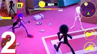 Stickman Haunted Hotel Shadow Escape 3D Walkthrough Part 2 - Android Gameplay HD