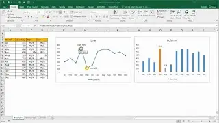 Highlight High / Low Values of Line or Column Chart