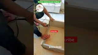 Drawer Glass Faceia cutting #sharmainteriorsbasti #furniture #modulardesign #kitchendesign#shorts