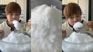 her powdery ice eating asmr