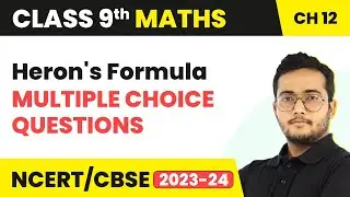 Heron's Formula - Multiple Choice Questions (MCQs) | Class 9 Maths Chapter 12