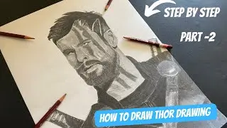 How to draw Thor drawing | Thor ki drawing kaise kare | step by step , part-2