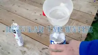 Butane and water experiment