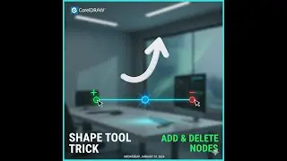 Coreldraw Shape tools in Hindi. Logo Design Ke  Liye CorelDRAW Me Nodes Add & Delete Karna Sikhe.