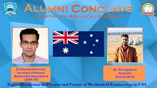Alumni Conclave : Study Abroad review Raviraj Barot(Australia)