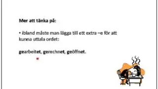 Perfekt på tyska, att berätta vad man har gjort